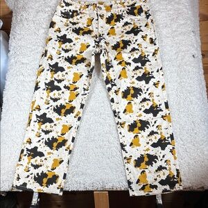 Men's Fun Print Pants, New Without Tags, Size 38
